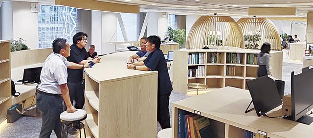 大成建設・土木本部がオフィス刷新/仕切りのない自由な交流空間